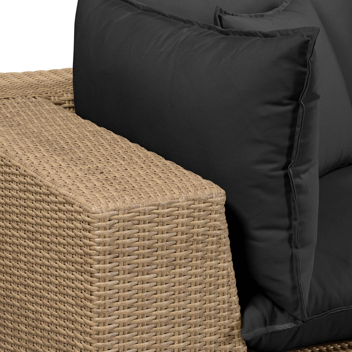 Cali 4-Piece Performance Fabric & Wicker Outdoor Sectional