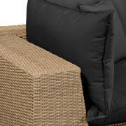 Cali 4-Piece Performance Fabric & Wicker Outdoor Sectional