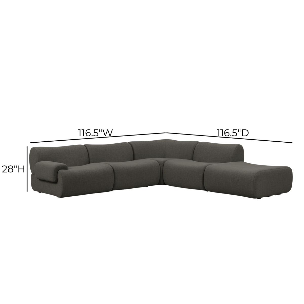 Zenith 5-Piece Modular Sectional