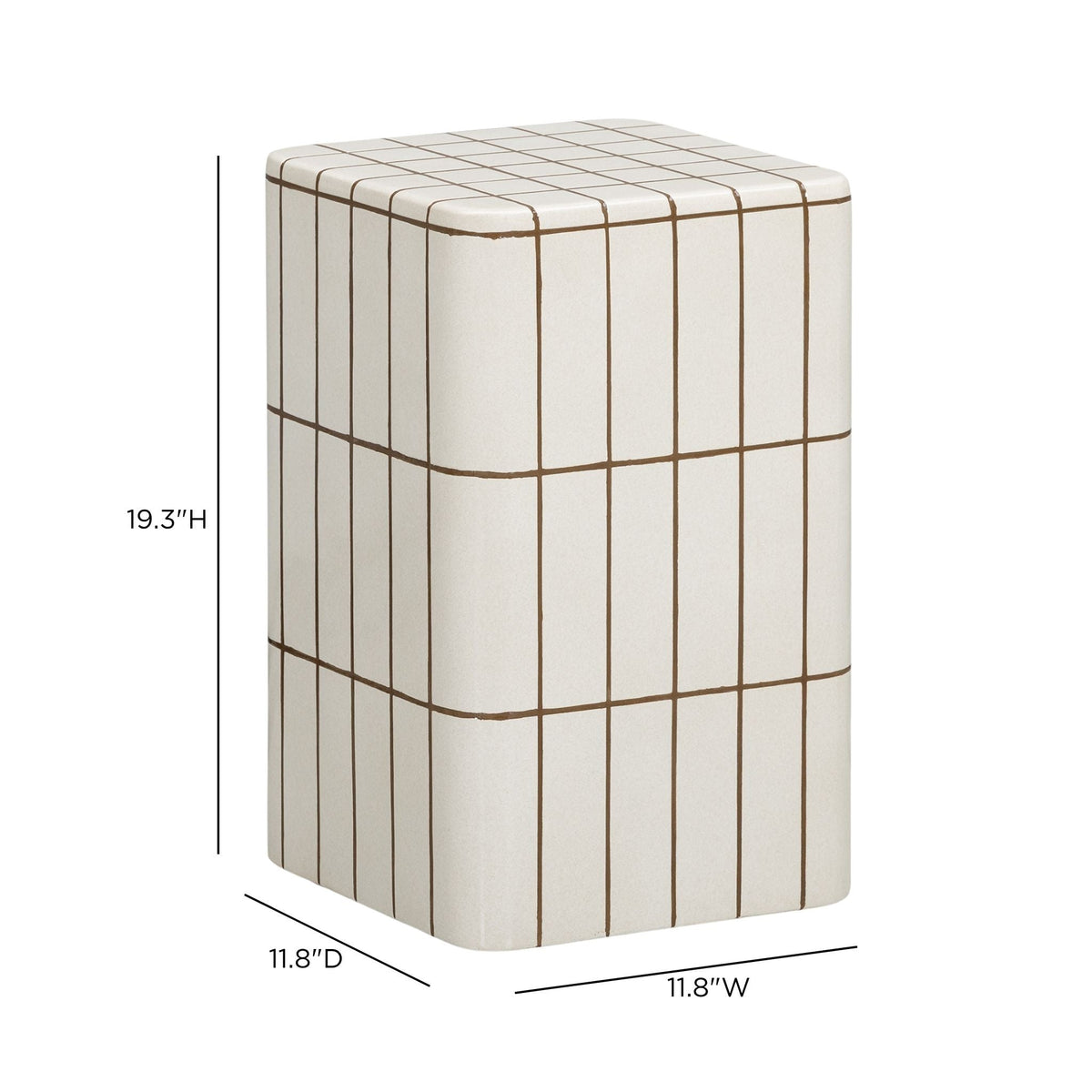 Tatiana Square Concrete Indoor/Outdoor Side Table
