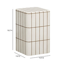Tatiana Square Concrete Indoor/Outdoor Side Table