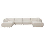 Zenith 8-Piece Contract-Grade Upcycled Fabric Modular U-Sectional