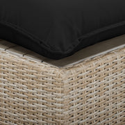 Cali 4-Piece Performance Fabric & Wicker Outdoor Sectional