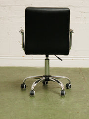 Black Square Tufted Office Chair