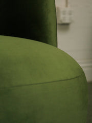 Tova Club Chair in Olive Green