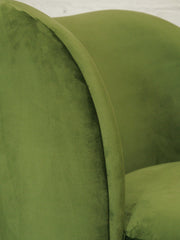 Tova Club Chair in Olive Green